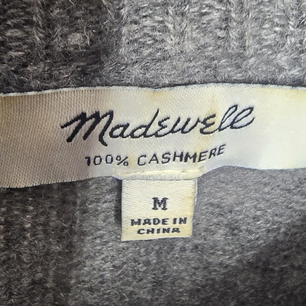 Madewell Cashmere Midi Sweater-Dress Grey - Picture 5 of 5